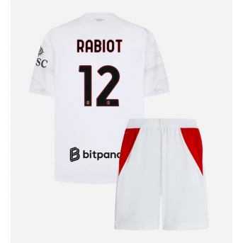 AC Milan Adrien Rabiot #12 Maglia Gara Trasferta Repliche 2026-27 Bambino Maniche Corte